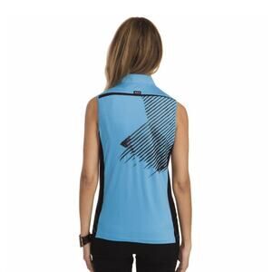 JAMIE Sadock Snake Print Sleeveless Polo Small